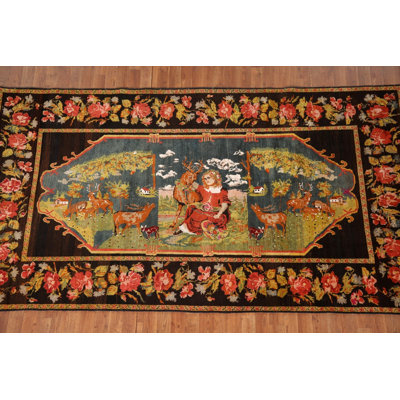 Tapis teint dans la teinture animalière Kazak 5 x 9