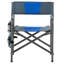 Chaise légère surdimensionnée pour les aventures en plein air - 2 pliantes avec rangement, bleu / gris
