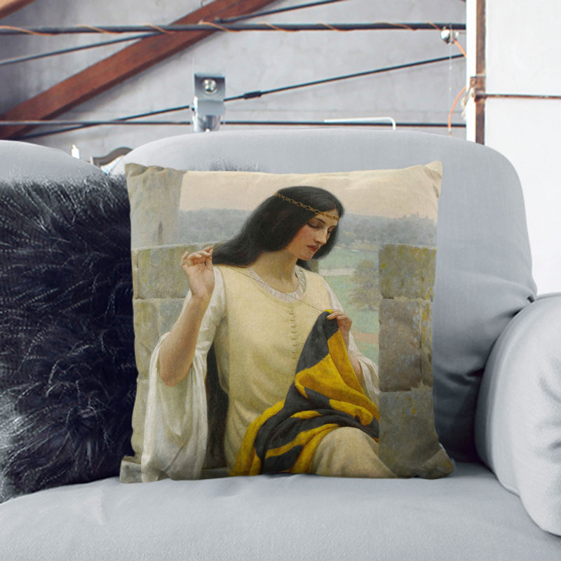 Stitching The Standard Scatter Square Throw Cushion, Black, 55cm H x 55cm W x 20cm D