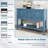 Cambridge Series  Ample Storage Vintage Console Table With Four Small Drawers And Bottom Shelf For Living Rooms, Entrances And Kitchens-361198888