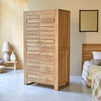Minimalys 2 Door Solid Wood Wardrobe