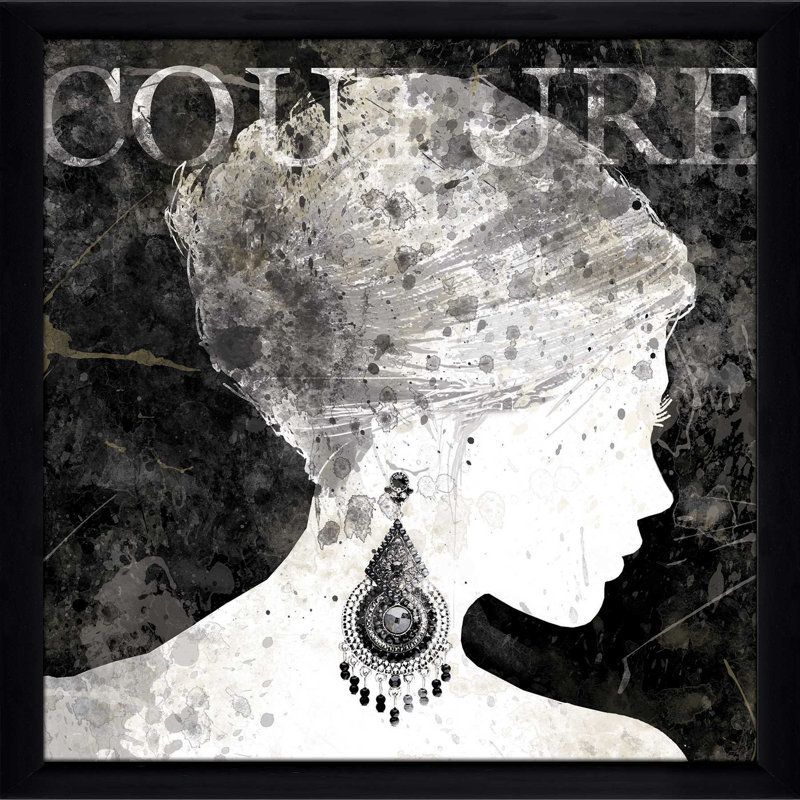 « mode silhouette i », impression encadrée, H 39,5 po x l 39,5 po x P 0,75 po