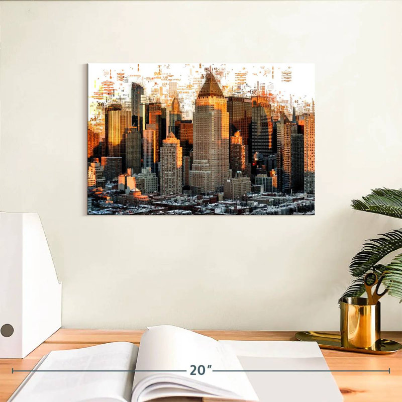 «Sirci New York Buildings Abstract», H 8 po x l 12 po