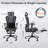 Ergonomic Breathable Mesh Office Chair with Headrest and Flip-Up Arms and Footrest E-2038256087