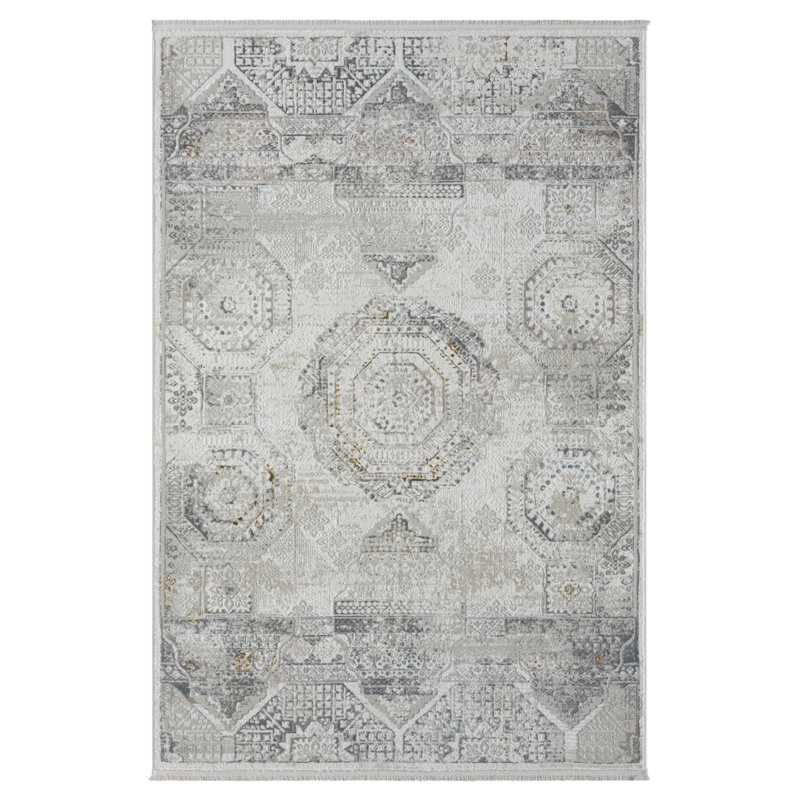 Anatolia in Kazak design, cream Rug, Rectangular 160 x 230cm