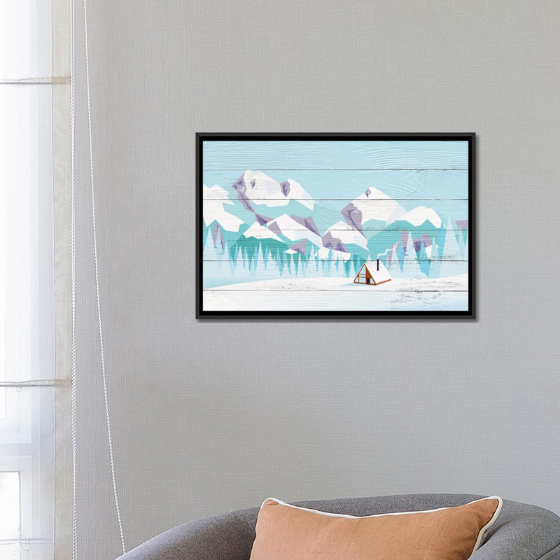 «Pikes Peak» par 5by5collective, impression sur toile tendue, H 18 po x l 26 po x P 1,5 po, Toile avec cadre noir