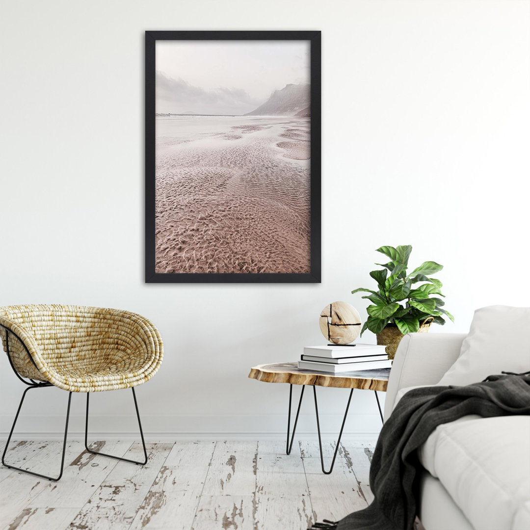 Gerahmtes Poster Seashore At Low Tide