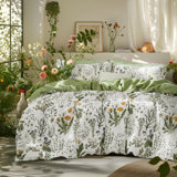 Ensemble de housse de couette réversible 100% coton avec fermeture à glissière, ensemble de literie douce et respirante