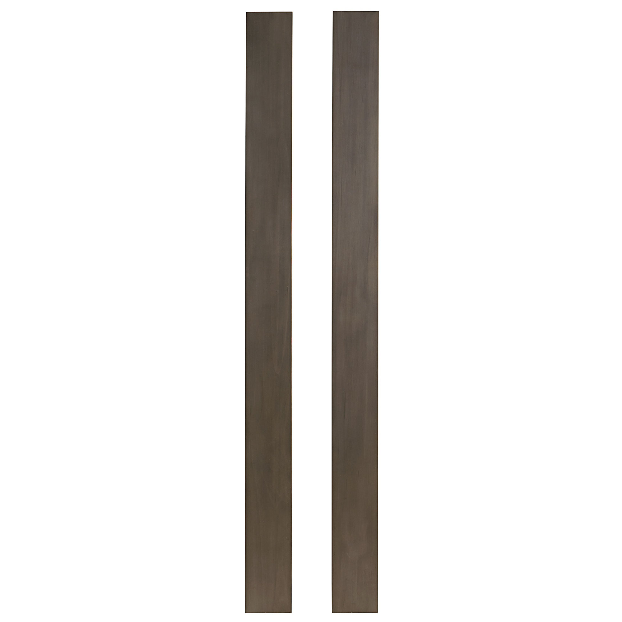 Mabank Farmhouse Wood Full Size Bed Rails, Brown