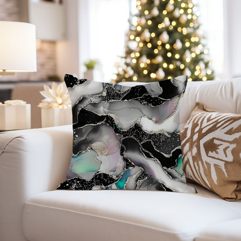 Abstract Multicolor Geode Crystals Marble VIII Modern