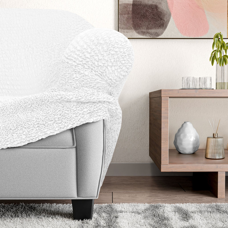 Housse extensible pour chaise longue - Facile à nettoyer et durable - Collection Comfort, Blanc éclatant