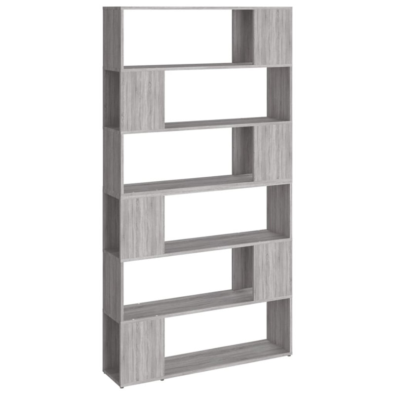 Eslow 188cm H x 100cm W Standard Bookcase, Grey Sonoma