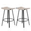 Tabourets de bar polyvalents à hauteur de comptoir avec tissage en PVC tissé à la main pour une utilisation intérieure et extérieure
