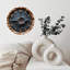Horloge murale 10 po MDF avec mouvement à quartz silencieux et crochet