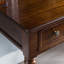Bureau rectangulaire en bois massif et en bois manufacturé brun noisette-1667445843