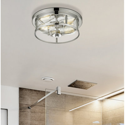 Plafonnier encastré cylindrique 2 lumières 13,75 po Attah