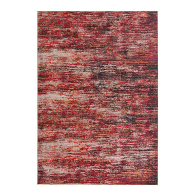 Tapis rouge / gris Montalto