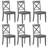 Brookner Wood Cross-Back Dining Chairs-99306171-101193050