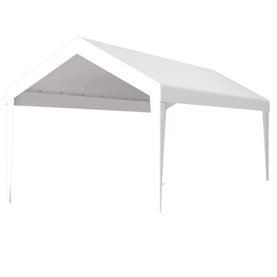 Toile de remplacement pour abri de garage 12 x 20 pi - Housse de protection pour abri de garage imperméable à 76 boucles élastiques