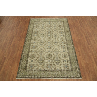 Tapis crème rétro 6 x 9