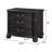 3-drawer Nightstand Black