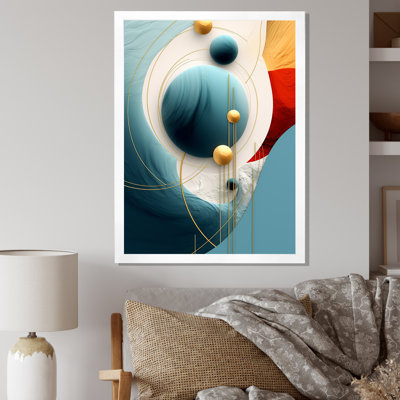 Tender Awakening in Retro Blue - Print
