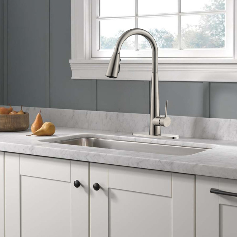 NOVEL Pull Down Kitchen Faucet, Brushed Nickel