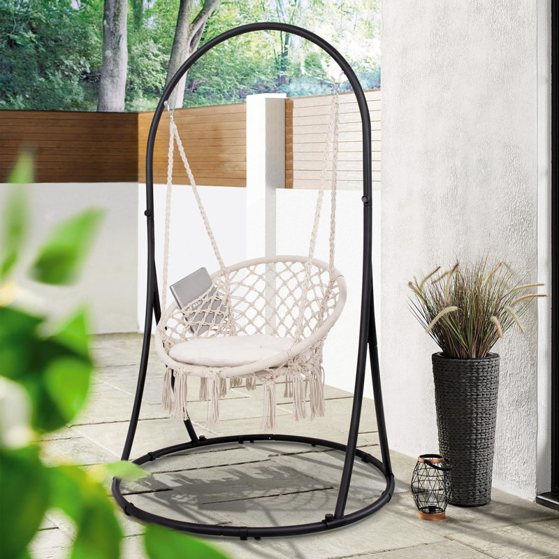 Balancelle avec support, Beige, Beige