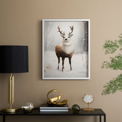 Christmas Holiday Art -Series 2-CCCLXXXIV Framed Print - Solid Wood