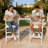 Outdoor Tall Adirondack Chairs With Tray,Patio Lounge Chair 3 In 1,High Back Wide Armrests,Ergonomic Design,For Patio,Camping,Pool,Outdoor Use.(Teak Color)-1289395688