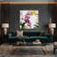 Art mural sur toile, "Botanical Orchids Beige"