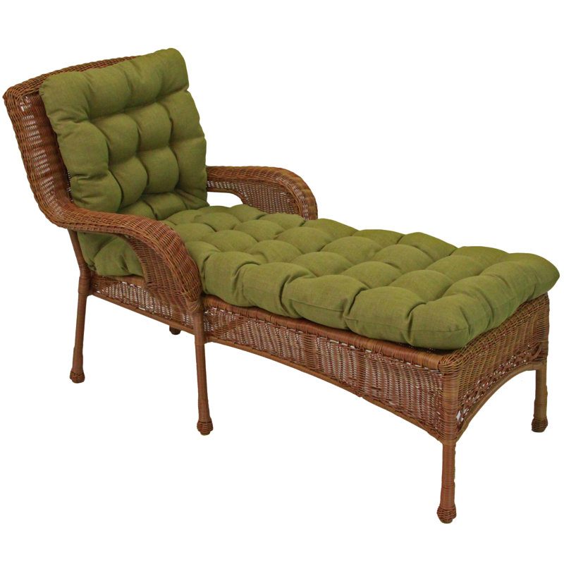 Outdoor 5'' Dining Chair Seat Cushion, Avocado