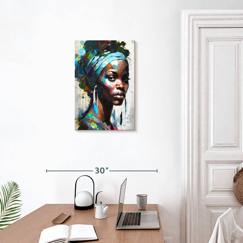 Leisha Alluring African, 24" H x 16" W