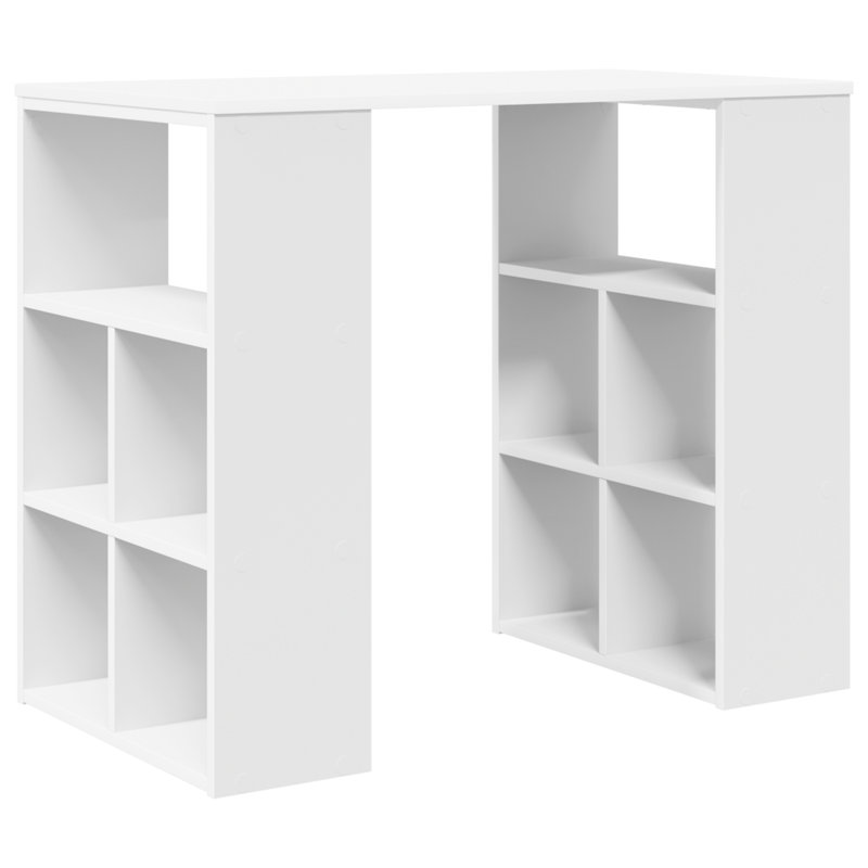 Corner Desk MDF Medium Storage Corner Desk, White