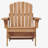 Oversize Wooden Outdoor Folding Adirondack Chair with Pre-Assembled BackRest & SeatBoard, Wood Patio Chair for Garden Backyard Porch Pool Deck Firepit-1023395134
