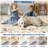 Washable Runner Rug 2x6 Floral Hallway Runner Farmhouse Botanical Animal Rug with Non Slip Backing, Low Pile Non Shedding Foldable Mat, Soft Thin Carpet for Kitchen Laundry, Beige-265553058-266726739