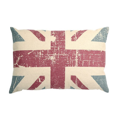 Flag Feather Throw Pillow