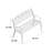 Hollander 40.5 " W Outdoor Garden Bench
