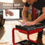 Tabouret de mécanicien à roulettes, tabouret de garage rembourré d'une capacité de 300 lb, noir