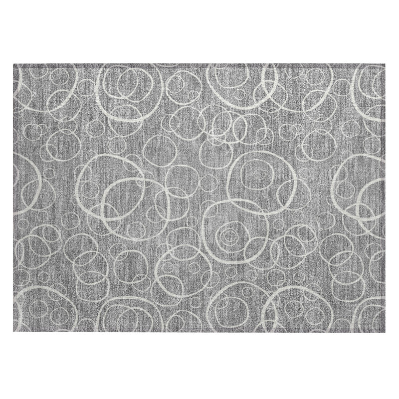 Machine Washable Indoor/Outdoor Orville ACN2407 Geometric Rug, Rectangle 1'8" x 2'6"