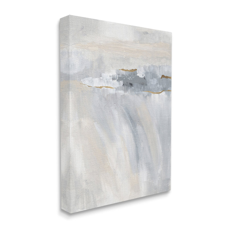 "Mouvement abstrait gris" par Nikita Jariwala sur toile, H 40 po x l 30 po