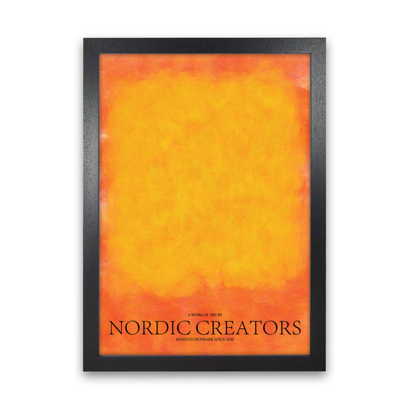 Colour Block 2 - Print, Black Framed, 84.01cm H x 59.4cm W x 3cm D