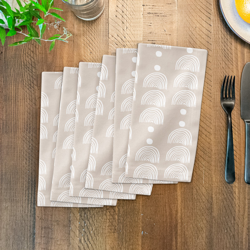 Daryla Half Circle Line 10" Napkin