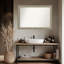 Miroir mural de salle de bain sans cadre Filigree-118340201-121081685