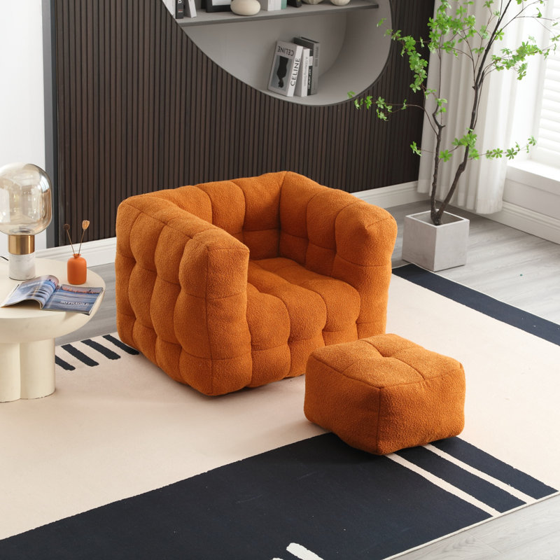 Chaise simple pour petit salon, Orange