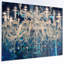 Lustre en cristal rétro bleu, art mural - Lustre en cristal-35105502-35105508