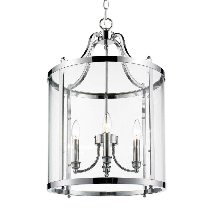 Aarav 4 - Light Lantern Pendant, Chrome