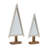 Framed Mirror Pine Tree (Set of 2)