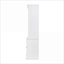 Armoires | Grande armoire de rangement de style français de 53 po, finition blanc cassé | Bois massif et panneau de fibres à densité moyenne | Salon