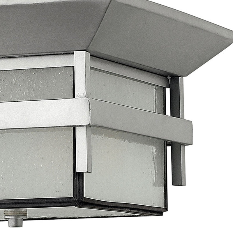 Harbor 2 - Light 12.25" Unique/Statement Square Flush Mount, Standard, Titanium